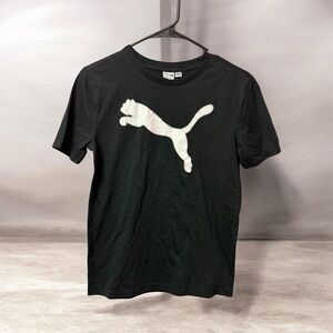 PUMA T-shirt for Boys Size 14-16 Black. Short Sleeve.